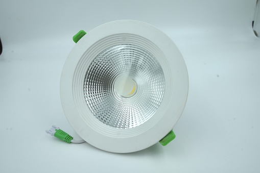 Beautifully designed Indoor recessed commercial lights isolated on a white background