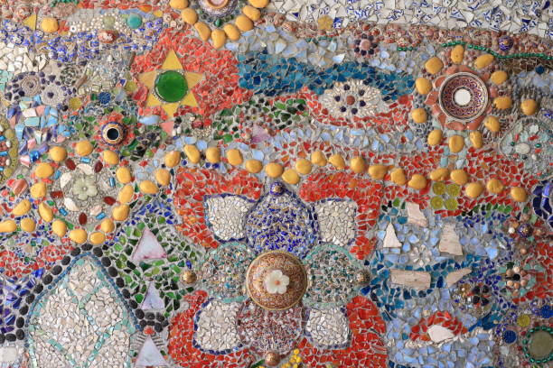 istock Decorate the walls with beautiful tile fragments. 1876371253