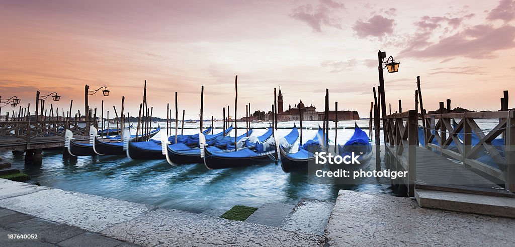 San Giorgio Maggiore-Kirche und Gondeln in Venedig - Lizenzfrei 21. Jahrhundert Stock-Foto