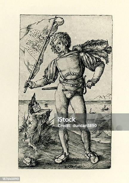 Die Ensign Stock Vektor Art und mehr Bilder von 16. Jahrhundert - 16. Jahrhundert, Albrecht Dürer, Alt