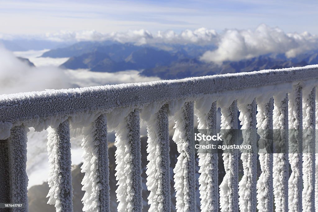 Freezing top of Zugspitze Freezing top of Zugspitze Mountain, the highest mountain in Germany. Bavaria Stock Photo