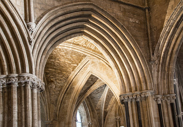 istock Arches at Pershore Abbey, Worcestershire, England 187643534