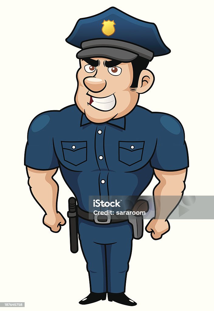 Policeman cartoon Vector illustration of Policeman cartoon Adult stock vector
