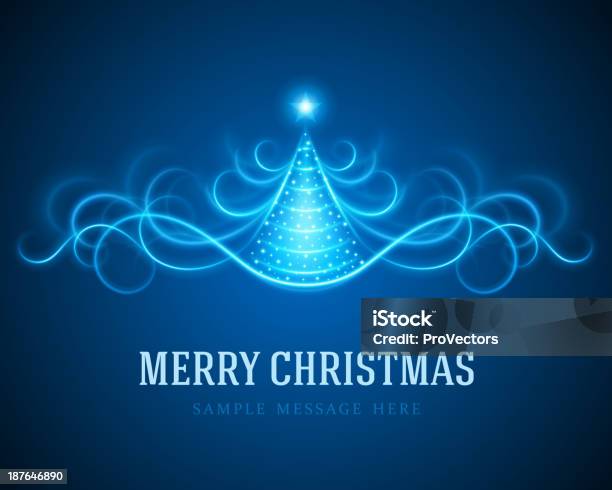 Boże Narodzenie Drzewo Na Tle Światła Linii - Stockowe grafiki wektorowe i więcej obrazów Boże Narodzenie - Boże Narodzenie, Błyszczący, Choinka