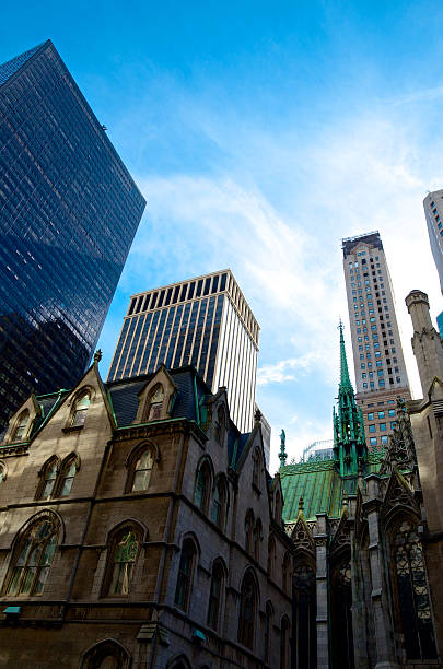 istock St. Patrick's Cathedral & Modern Buildings Cityscape, Midtown Manhattan, NYC 187648877