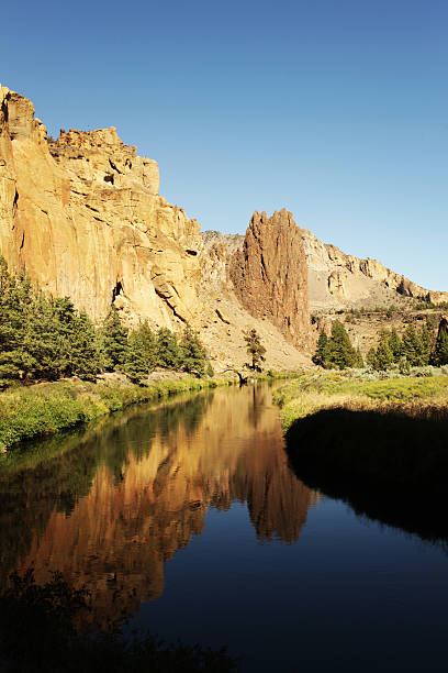 istock Smith Rock reflected in the Crooked River in Central Oregon 187649183
