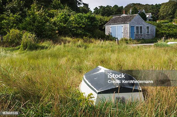 Photo libre de droit de La Pêche Shack banque d'images et plus d'images libres de droit de Architecture - Architecture, Bateau à rames, Cape Cod