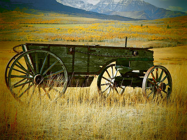 istock Prarie Landscape and Ranch Wagon 187649373