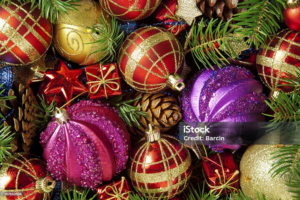 Weihnachten Weihnachtsschmuck - Lizenzfrei Bunt - Farbton Stock-Foto