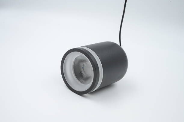 istock Indoor surface and recessed light isolated on a white background 1876535385