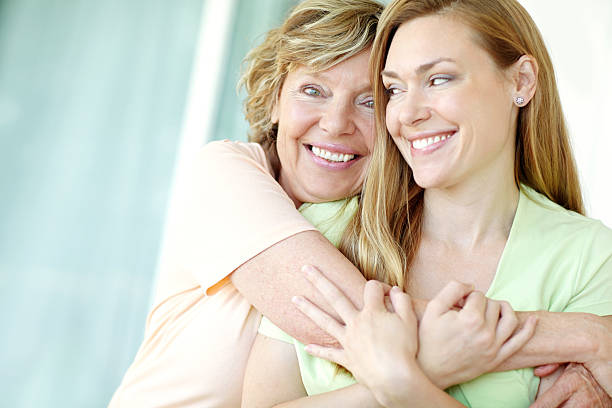 istock Receiving a big hug from mom 187653614
