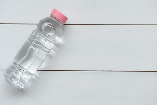 Water Bottle on wooden