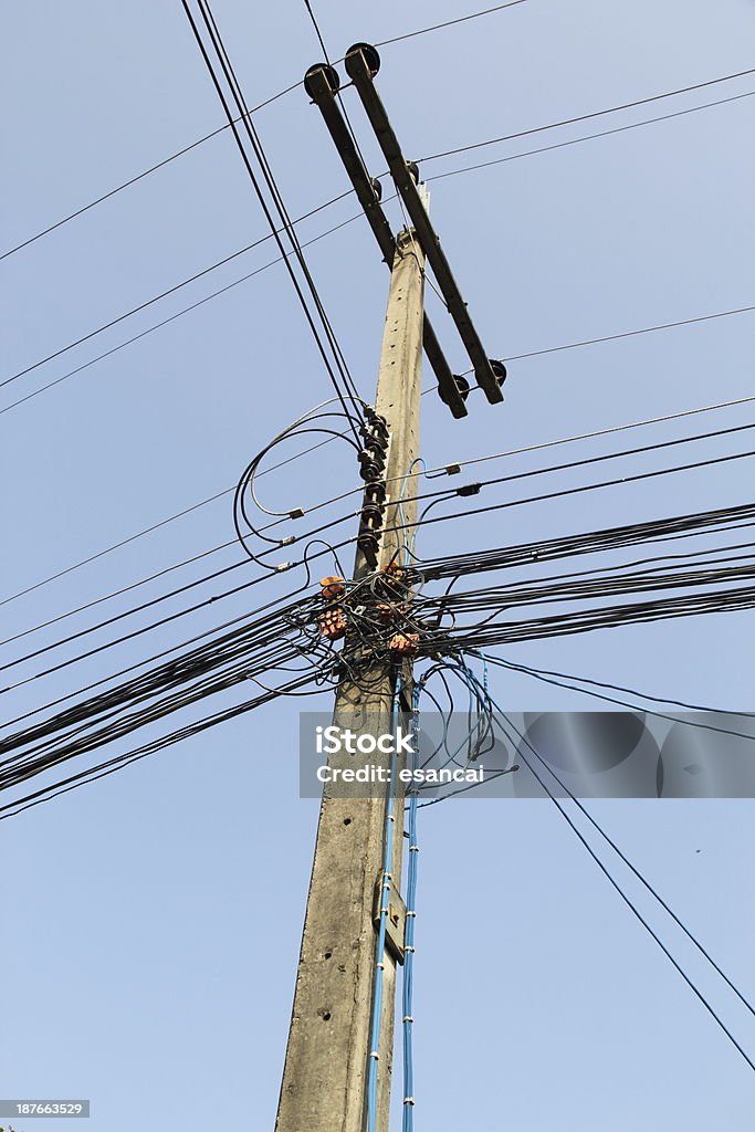 Poste de energía - Foto de stock de Río de Janeiro libre de derechos