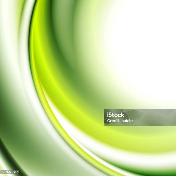 Astratto Verde Onde Design - Immagini vettoriali stock e altre immagini di Astratto - Astratto, Brillante, Colore brillante