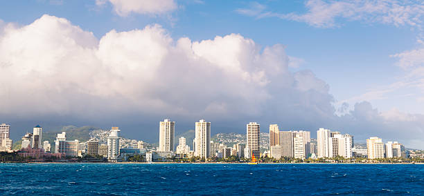 Honolulu City Skyline from Water