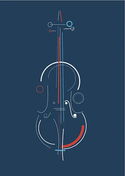 Vector illustration of Violin