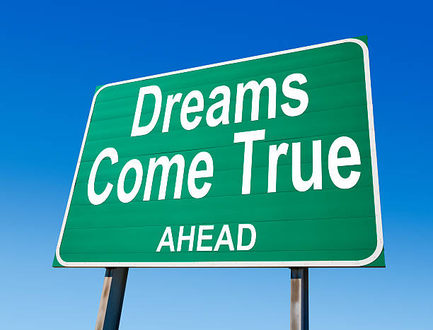 istock Dreams Come True Ahead Highway Sign 187667035