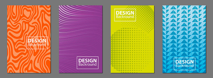 Brochure template layout, Multicolor cover design, business annual report, flyer, magazine - stock illustration