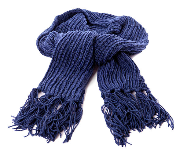 blaue winter schal - blue wool stock-fotos und bilder