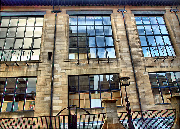 The Glasgow School of Art designed in 1896 by Scottish architect Charles Rennie Mackintosh, Glasgow, Scotland - HDR High Dynamic Range