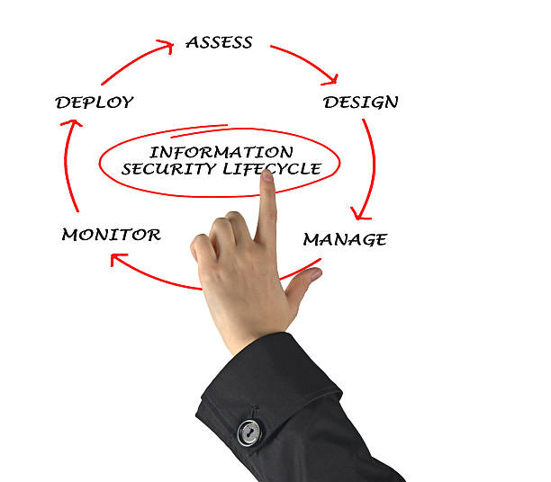 istock Diagram of information security lifecycle 187673644