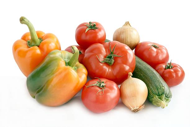 istock peppers,tomatoes,zucchini and onions 187675317