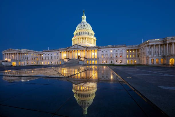 istock Famous Capitol at blue hour, Wachington DC 1876767874