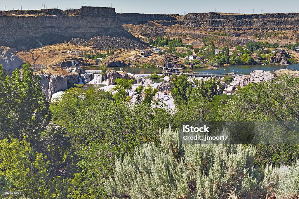 Cachoeira de Shoshone e arredores - Foto de stock de Barragem royalty-free