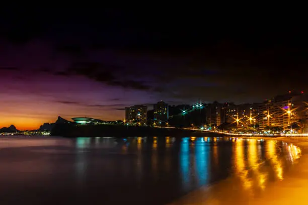 Sunset at Boa Viagem Beach, Niteroi - Rio de Janeiro, Brazil