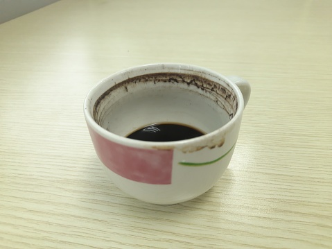 Black cofee cup