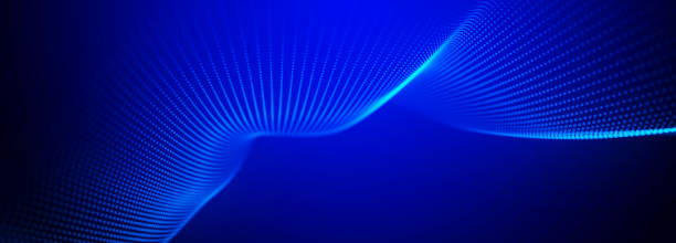 istock Digital technology background. Dynamic wave of glowing points. Colored music wave. Futuristic background for presentation design. 3d rendering. 3d Widescreen. 1876801978