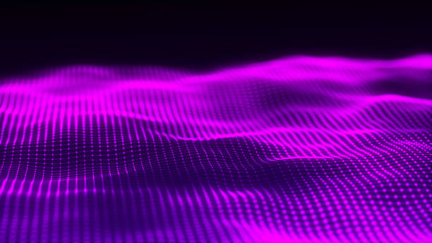 istock Digital technology background. Dynamic wave of glowing points and lines . Futuristic background for presentation design. 3d 1876804017