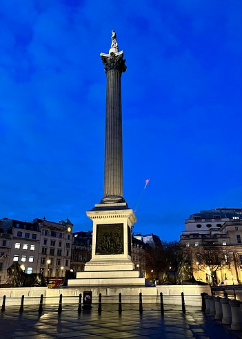 Trafalgar Square at dawn