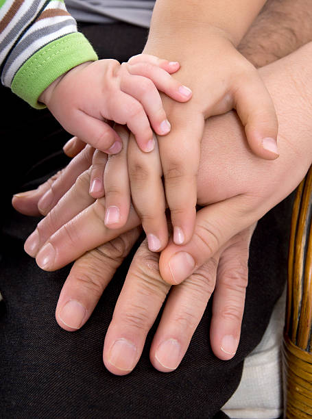 istock Hands of a family 187683385