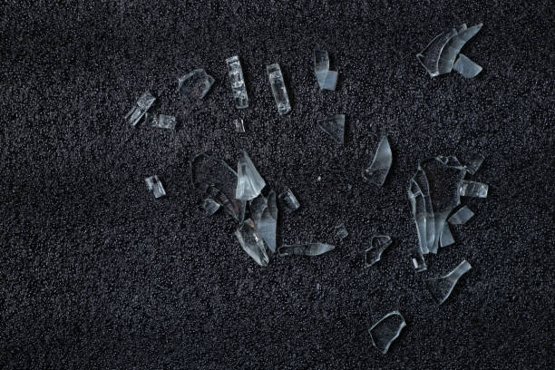 broken glass as background and texture
