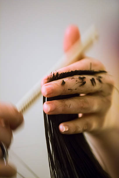 istock Young Women Hair Cut 187687082