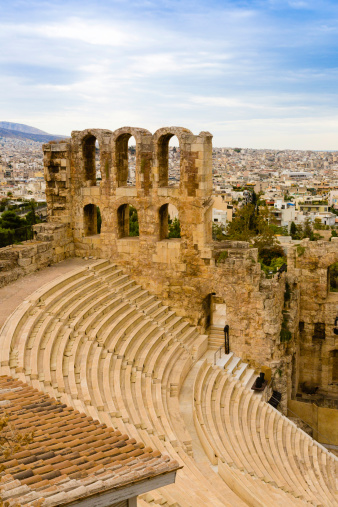 details of acropolis theater, Acropolis in Athens