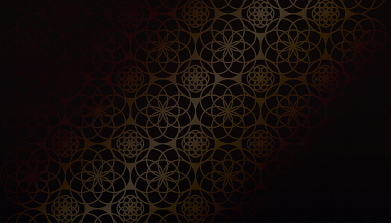 Ramadan background with islamic pattern elements on black wall,Vector Geometric circular ornamental arabic symbol,Backdrop for Eid al fitr,Eid Mubarak,Ramada Kareem,Eid al adha,Ramada Kareem