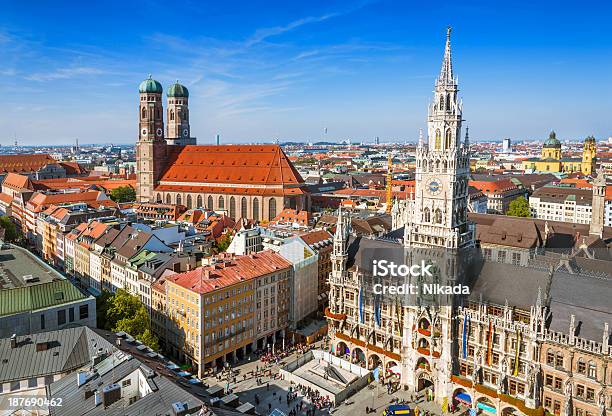City Hall At The Marienplatz In Munich Germany Stock Photo - Download Image Now - Munich, Germany, Marienplatz