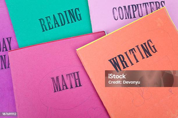 Textbook Stock Photo - Download Image Now - Backgrounds, Book, Book Cover