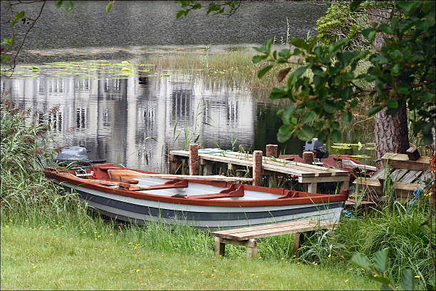 istock Rowboat, Kylmore Abbey, Ireland 187693243