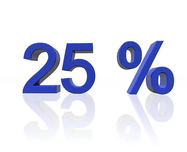 Photo of 25 percent