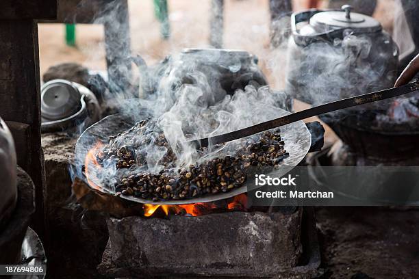 Ethiopian Coffee Roasted In A Traditional Way Stock Photo - Download Image Now - Ethiopia, Coffee - Drink, Coffee Crop