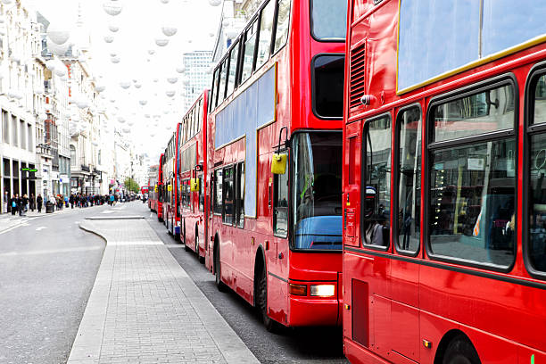 London Bus Traffic Jam