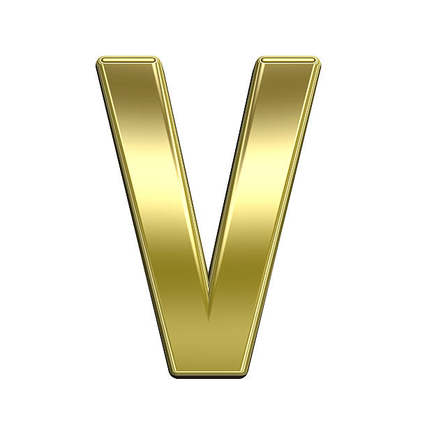 istock One letter from shiny gold alphabet set 187698909