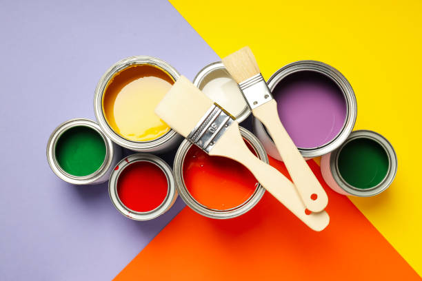 istock Tools for art and repairing - paint, top view 1876995157
