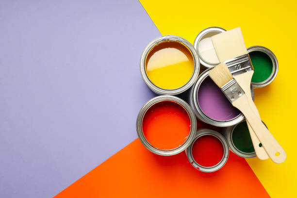 istock Tools for art and repairing - paint, space for text 1876997726