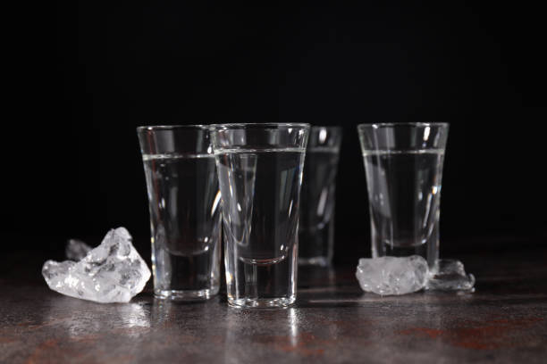 istock Concept of strong alcohol drink, vodka alcohol 1877007707