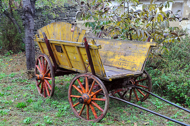 istock Vintage Wooden Cart 187703015