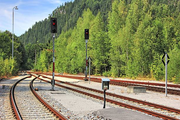 istock Railroad tracks in the mountains 187706949